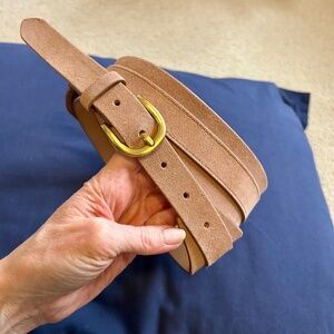 NEW LOFT suede wide belt XL